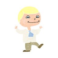 cartoon happy boy N290