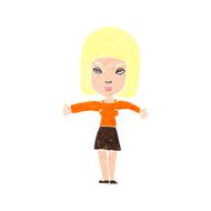cartoon woman giving thumbs up symbol N73