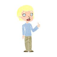cartoon woman giving thumbs up symbol N74