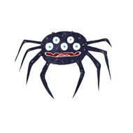 cartoon halloween spider N9