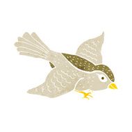cartoon flying bird N34