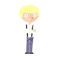 cartoon boy with folded arms N24