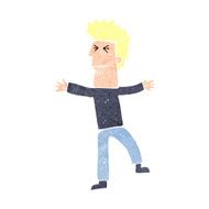 cartoon stressed man N89