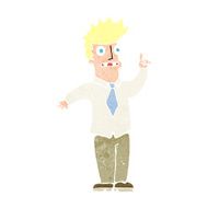 cartoon man with idea N198