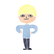 cartoon proud man N34