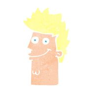 cartoon happy man face N21