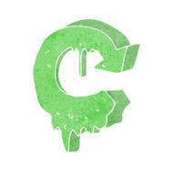 cartoon melting recycling symbol N3