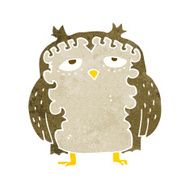 cartoon wise old owl N11