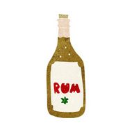 Cartoon Rum Bottle N16
