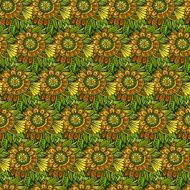 abstract flowers pattern N2