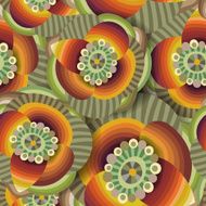 abstract flowers pattern N3