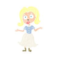 cartoon confused girl N12