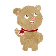 cartoon cute teddy bear with scarf N3