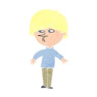 cartoon suspicious man looking over shoulder N12