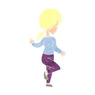 Cartoon Girl Dancing N21