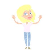 cartoon woman giving up N11