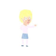 cartoon woman with sticking plaster on face N12