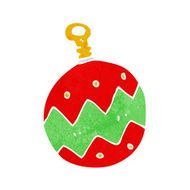 Cartoon Christmas Bauble N153