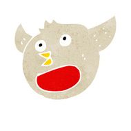 funny cartoon christmas robin N12