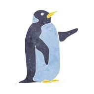 Cartoon penguin N114
