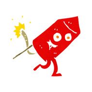 cartoon funny firework character N22