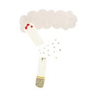 cartoon broken cigarette N6
