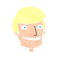 cartoon grinning man N107