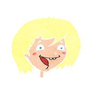 cartoon happy girl N118