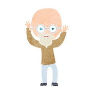 cartoon stressed bald man N13