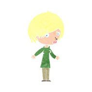 cartoon woman shrugging shoulders N558