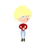 cartoon woman considering N11