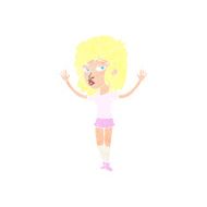cartoon pretty girl N126