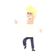 cartoon man pointing and laughing N47
