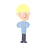 cartoon happy man N557