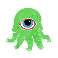 cartoon alien head N11