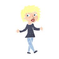cartoon woman with no worries N44