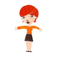 cartoon woman giving thumbs up symbol N76