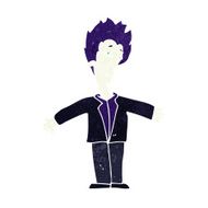 cartoon happy vampire N45