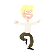 cartoon excited boy N177
