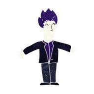 cartoon happy vampire N47