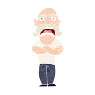 cartoon angry man N128