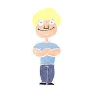cartoon happy man N562
