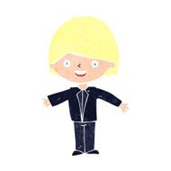 cartoon happy man N563