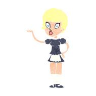 Cartoon Waitress N41