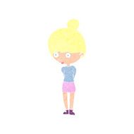 cartoon woman staring N36