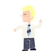 cartoon man making his point N12