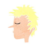 cartoon male face N22