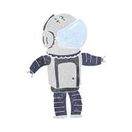 Cartoon Astronaut N162