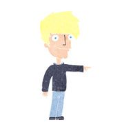 cartoon happy man pointing N70