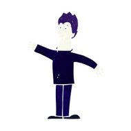 cartoon happy vampire N48
